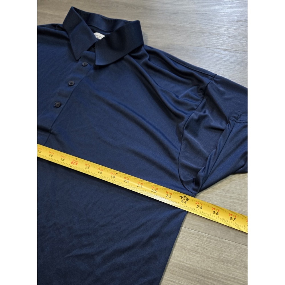 Collars and Co Dress Collar Polo Men's 3XL Blue Short Sleeve Shirt Performance - Picture 8 of 12